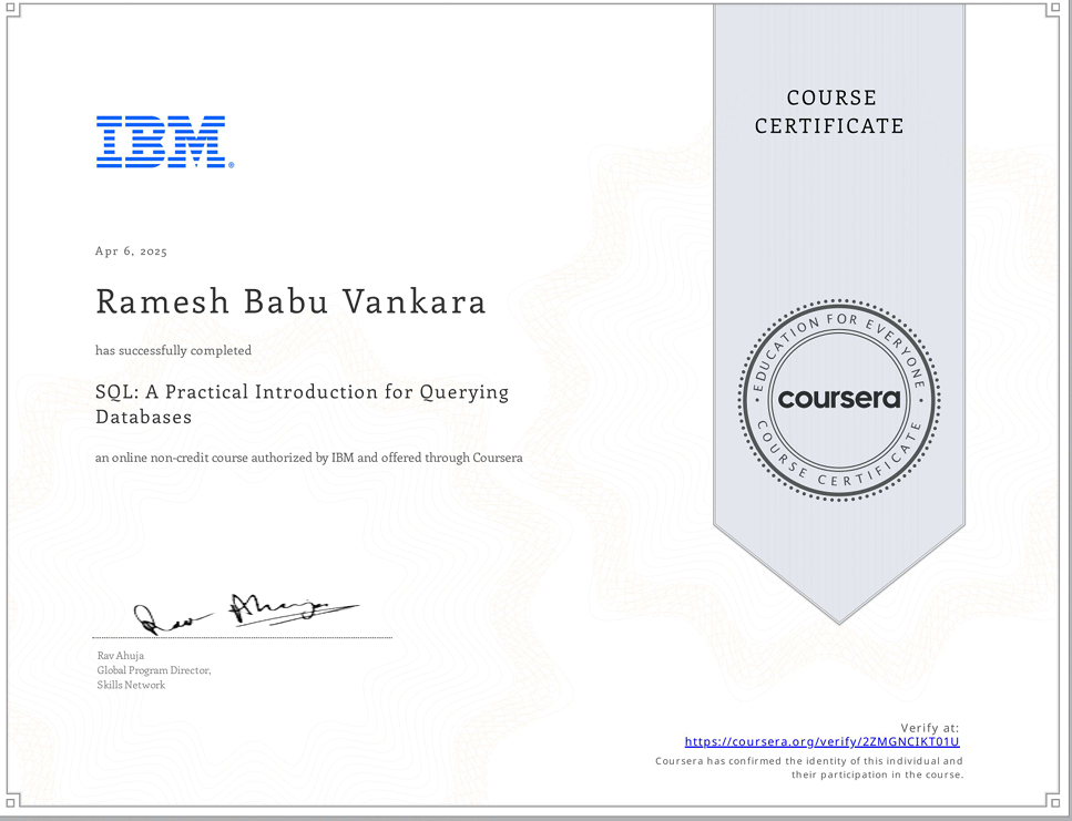 IBM SQL